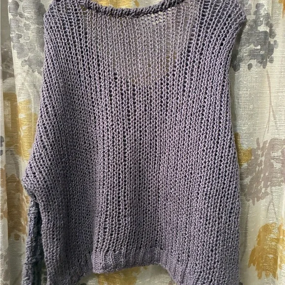 Free People Purple Textured Knit Top - Picture 4 of 4